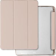 Mbrojtëse tablet Mercury Clear Back Cover për iPad Pro 11 2024, me mbajtëse Apple Pencil, rozë transparente