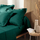 Çarçaf dopio me gartejë Biolina Cotton Double Fitted, 160x200 cm, pambuk organik, i bardhë