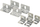 Braket montimi ORNO LED Panel, për panele 16 mm, metalik, argjendtë