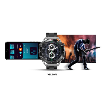 Smartwatch Veltori VT100 1, ekran 1.52", Bluetooth 5.2, i zi