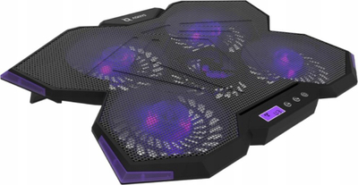 Bazë ftohëse Spider, 17", 5 ventilatorë, LED lejla