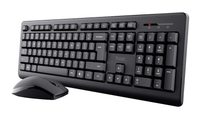 Set tastierë dhe maus Trust Primo, wireless, i zi