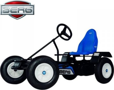 Gokart me pedale BERG XL B.Rapid Blue BFR, goma me ajër, sedilje që shtyhet mbrapa e përpara, blu