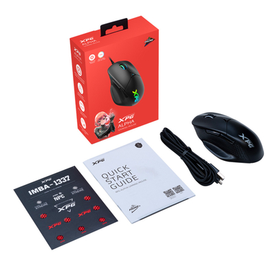 Глувче ADATA XPG Alpha, оптичко, 16000 DPI, црно