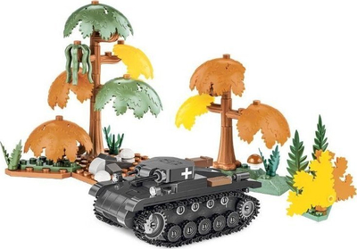 Lojë me blloqe Cobi HC WWII Tank Panzer II Ausf. A, 250 copa, shkalla 1:48, shumëngjyrëshe