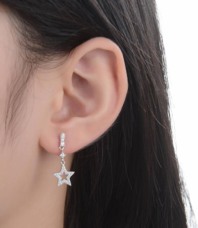 Vathë për femra Moiss Stars E0002470, të argjendtë
