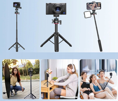 Tripod dore Ulanzi MT-73, alumini, selfie stick, i zi
