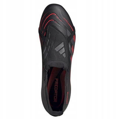 Këpucë futbolli Adidas Predator League, Soft Ground, gjuhë palosëse, të zeza
