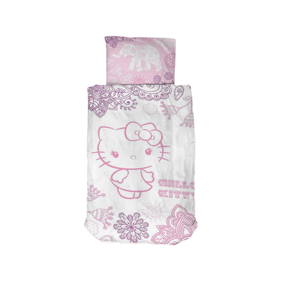 Këllëf jorgani dhe jastëku Hello Kitty
