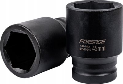 Kokë çelësi goditës Forsage F-48510045, 45mm, 1", 6-këndore