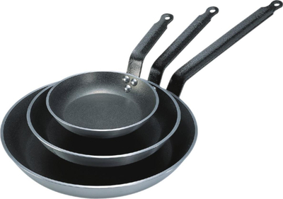 Tigan De Buyer Lyonnaise, 28 cm, jo ngjitës, ngjyrë çokollatë