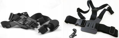 Set aksesorësh montimi Xrec 30in1 për GoPro dhe SJCAM, me Chest Mount
