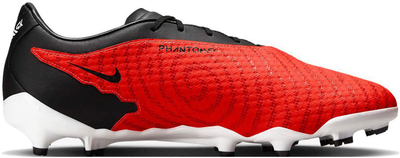 Këpucë futbolli Nike Phantom GX Academy FG MG për fusha të forta, NikeSkin, të kuqe me të zeza