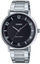 Orë dore Casio MTP-VT03D-1B, analog, çelik inox, cifër e zezë