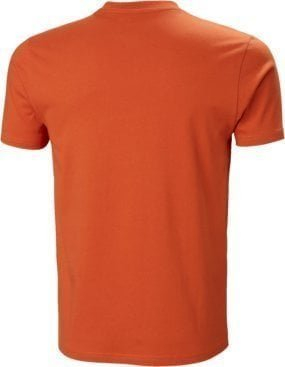 Bluzë Helly Hansen Box 53285 179, pambuk 100%, me mëngë të shkurtra, portokalli