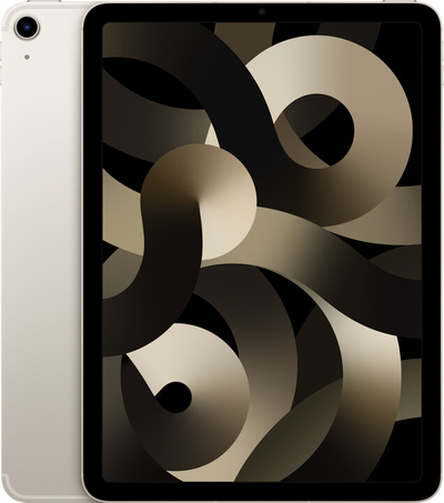 Таблет Apple iPad Air 2022, 256 GB, Wi-Fi + Мобилен, Starlight