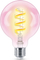 Llambë smart Philips WiZ Filament Clear G95, LED 6.3W, E27, RGB, transparënte