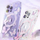Kuti magnetike Kingxbar Butterfly Series për iPhone 14 Plus, TPU e tejdukshme, përputhet me MagSafe, me flutura shumëngjyrëshe