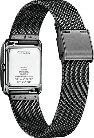 Orë për meshkuj Citizen, e zezë