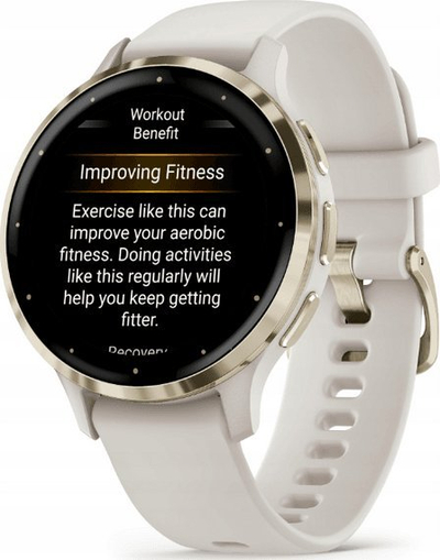 Ora sportive Garmin Venu 3S, GPS, AMOLED, krem