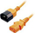 Kabllo rryme Lindy 30475, IEC 13/14, 2m, portokalli