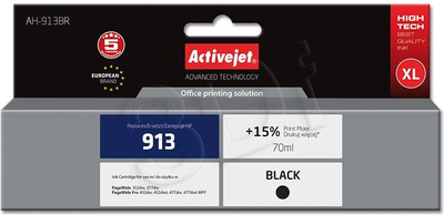 Kartrixh boje Activejet AH-913BR, zëvendsues për HP 913 L0R095AE, i zi