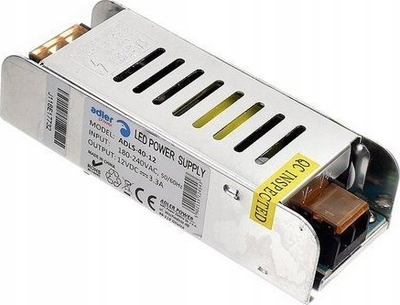 Furnizues energjie për LED Slim, 12V, 3A 40W, metalik