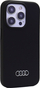 Kapak telefoni Audi Silicone Case për iPhone 15 Pro 6.1", silikon, i zi