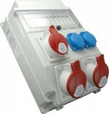 Panal shpërndarës kantieri Spamel ROS11X-11, 11 module, IP44, gri