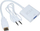 Adapter HDMI në VGA INCA IHTV-7TB, 1080p, me audio USB, i zi
