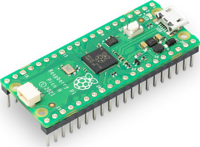 Pllakë mikrokontroller Raspberry Pi Pico H, RP2040 32 bit, 2MB Flash, me header