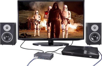 Ekstraktor audio Techly 5.1CH, HDMI 4K, Toslink dhe 3.5mm, ngjyrë e zezë