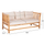 Set lounge kopshti Eddard HM9340, 4 pjesë, dru teak masiv, jastëkë të bardhë