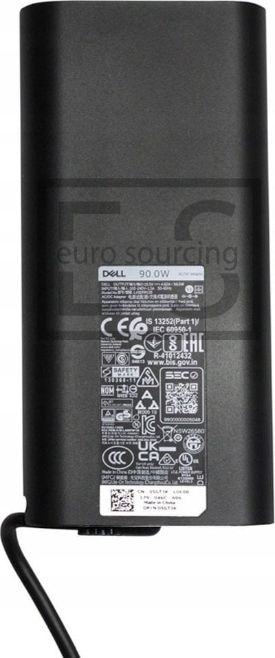 Karikues për laptop Dell, 90W, 19.5V, i zi