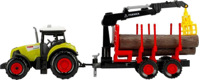 Traktor lodër Mega Creative My Ranch me rimorkjo, 34 cm, me drita edhe zhurma, jeshil