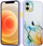 Mbulesë telefoni MX Aquarelle për iPhone 12 Pro, TPU PC, yellow navy