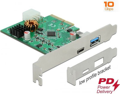 Kartë rrjeti DeLOCK PCI Express x4, 1 x SFP+, 10 Gbps, jeshile