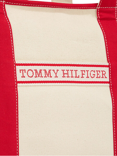 Çantë plazhi Tommy Hilfiger mTH5020, e kuqe/bezhë
