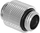 Adapter ftohjeje uji Barrow, G1/4" mashkull në G1/4" mashkull, 14mm, i rrotullueshëm, i bardhë argjendtë
