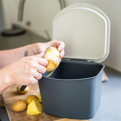 Koshi për mbetje organike Bio, kompakt, plastik, gri