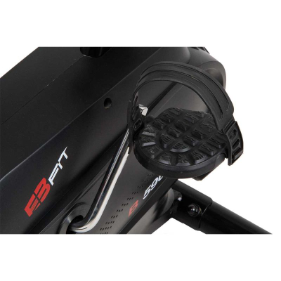 Biçikletë stacionare magnetike EB Fit B590, rrotë 4 kg, 8 shkallë rezistence, e zezë
