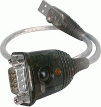 Адаптер USB во серија IOGear, RS232 DB9, 0.4m, сива
