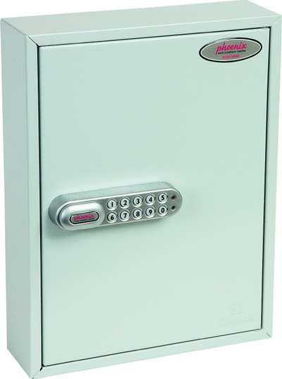 Dollap çelësash Phoenix KC0601E, 42 varëse, me mbyllje elektronike, gri