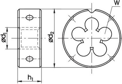 Prerës fije G-5/8", HSS 800, DIN-EN 24231, metal