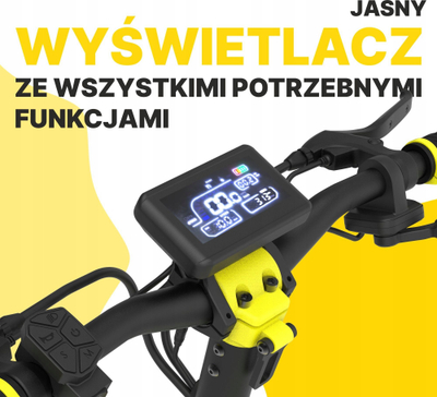 Trotinet elektrik Xrider F10, 800W, me rrota 10", i verdhë e zi