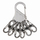Varëse çelësash Nite Ize KeyRack Locker KLK-11-R3, 6 karabina MicroLock, çelik inox, ngjyrë argjendi