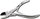 Prerëse thonjsh Podoland Nippers 04, profesionale, çelik inox, argjendtë