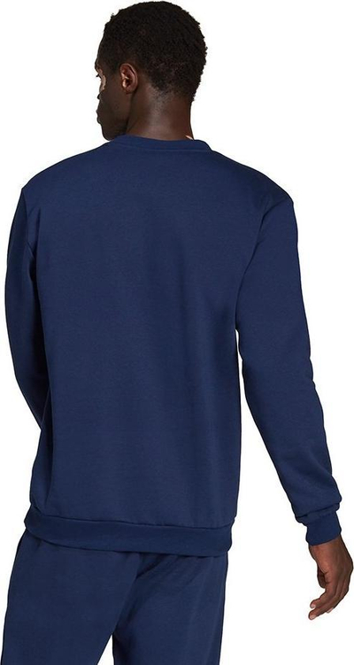 Bluzë sportive Adidas Entrada 22 Sweat Top, për burra, me fleece, blu navy