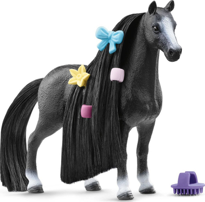 Set lojrash Schleich Horse Club Sofia’s Beauties Quarter Horse Mare, 8 pjesë, kal për stilim, i zi
