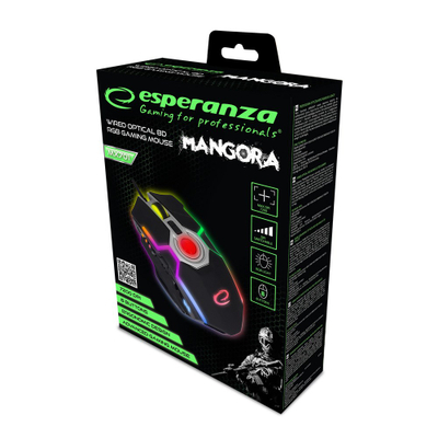 Maus Esperanza EGM701, Gaming, USB Type-A, shumëngjyrësh